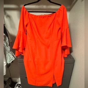 Venus red midi dress size 8